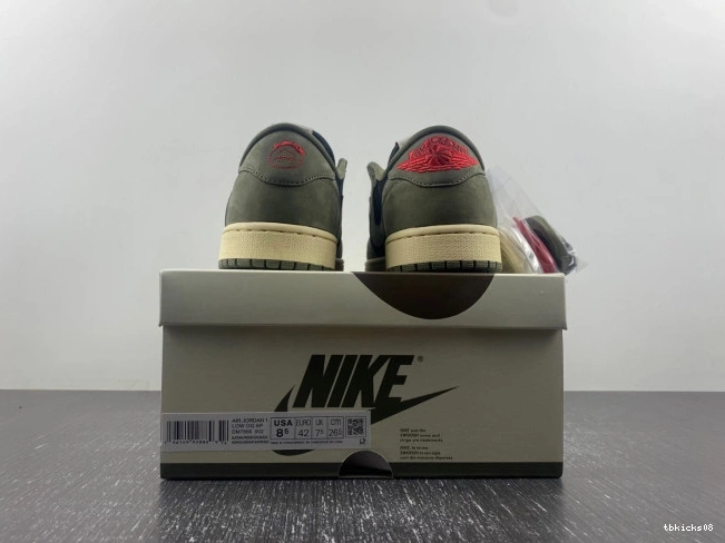 Rep TBkick OLIVE' SCOTT SP 'BLACK X 1 DM7866-002 OG TRAVIS AIR JORDAN LOW 0811